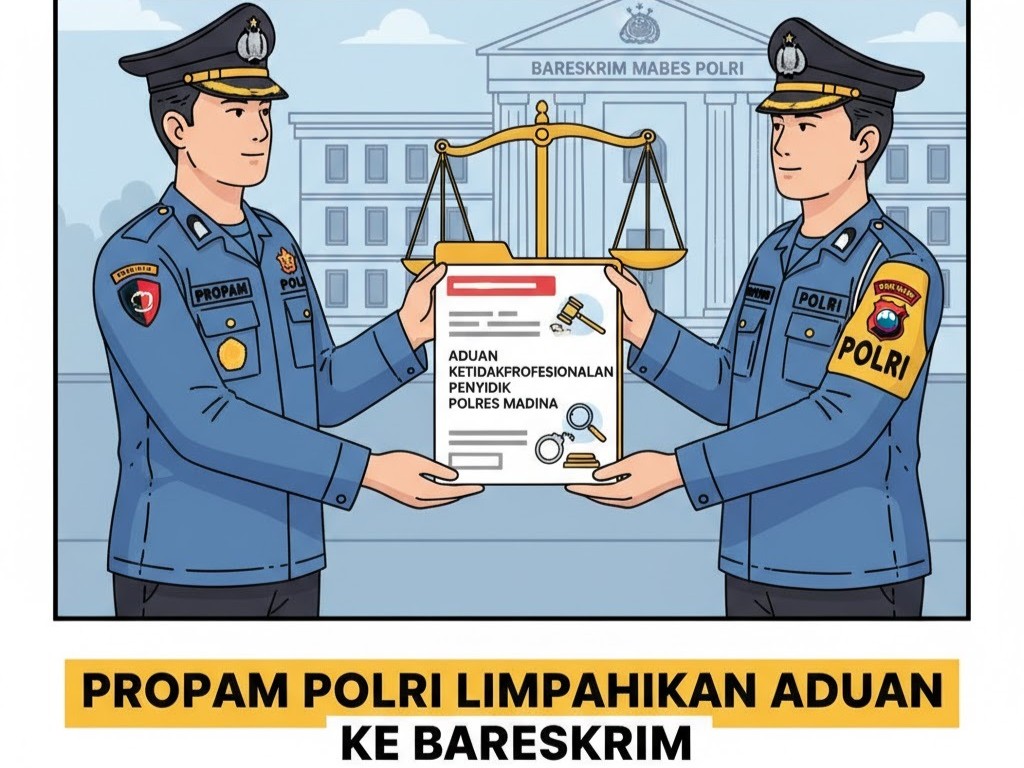 Propam Polri Limpahkan Aduan Ketidakprofesionalan Penyidik Polres Madina ke Bareskrim